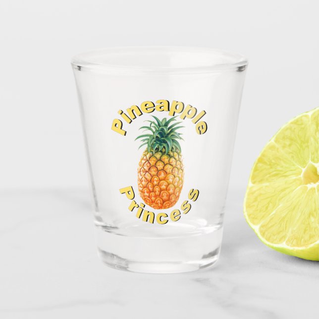 Ananas Princess Schnapsglas (Vorderseite)