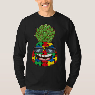 Ananas Puzzle Piece Autismus Bewusstsein Funny Haw T-Shirt