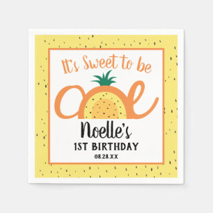 Ananas Rainbow, Sweet to be One, 1st Birthday Serviette