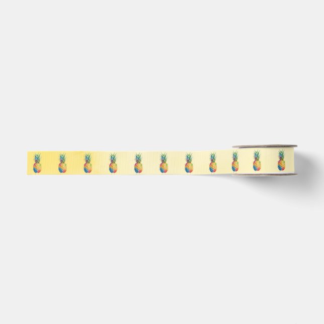 Ananas Ripsband (Vorderseite)