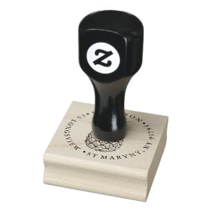 Ananas-Rund-Rücksende-Adresse-Stempel Gummistempel