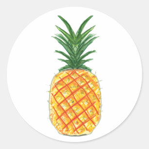 Ananas Runder Aufkleber