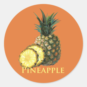Ananas Runder Aufkleber