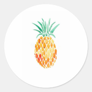 Ananas Runder Aufkleber