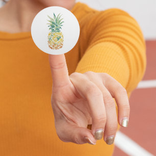 Ananas Runder Aufkleber