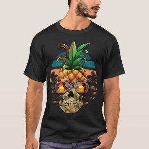 Ananas-Schädel, Sonnenfrüchte zu Halloween, Sonne T-Shirt