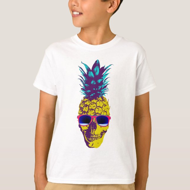 Ananas-Schädel T-Shirt (Vorderseite)
