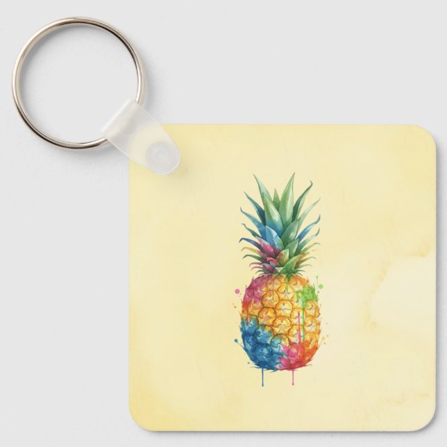 Ananas Schlüsselanhänger (Vorderseite)