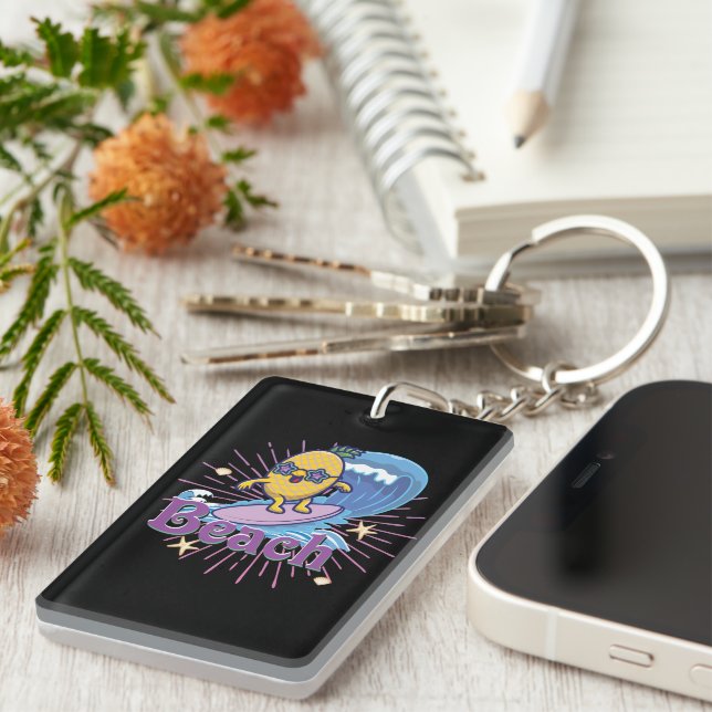 Ananas Schlüsselanhänger (Vorderseite rechts)