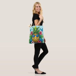 Ananas-Schmetterling-Hibiskus Tasche