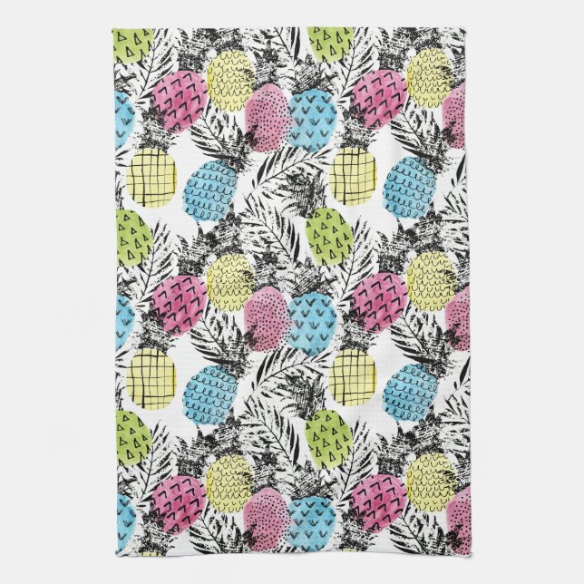 Ananas-Schmutz-Palmen Küchentuch (Vertikal)