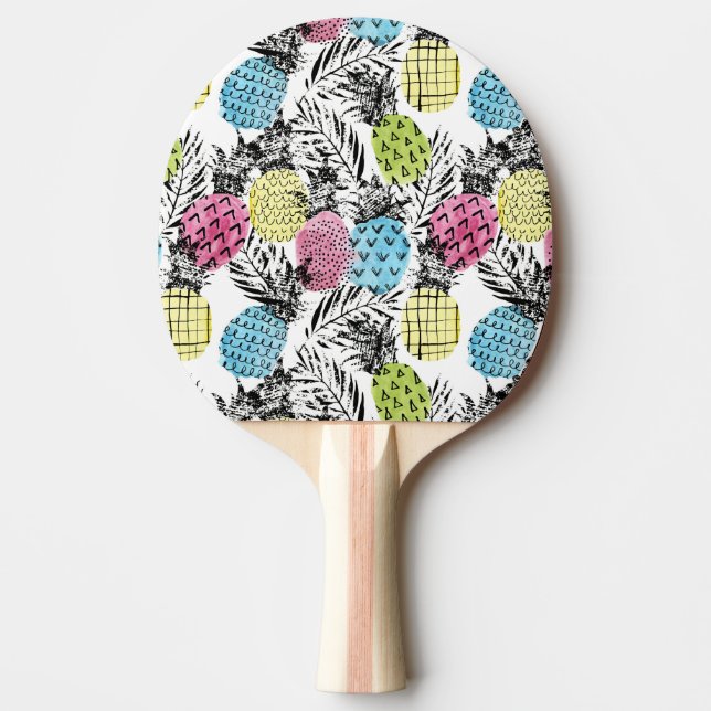Ananas-Schmutz-Palmen Tischtennis Schläger (Vorderseite)