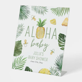Ananas & Schnuller Aloha Baby Showroom Grün Sockelschild