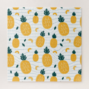 Ananas-Schönheit: Handgezeichnetes Muster