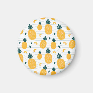 Ananas-Schönheit: Handgezeichnetes Muster Magnet