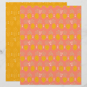 Ananas-Schrappbuch-Papier