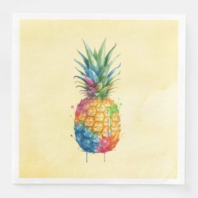 Ananas Serviette (Vorderseite)