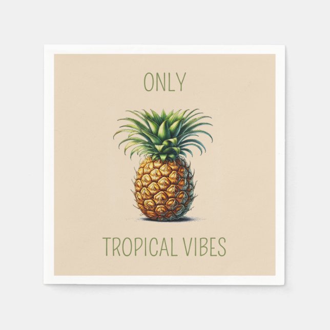 Ananas Serviette (Vorderseite)