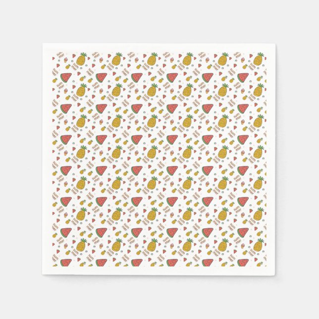 Ananas Serviette (Vorderseite)