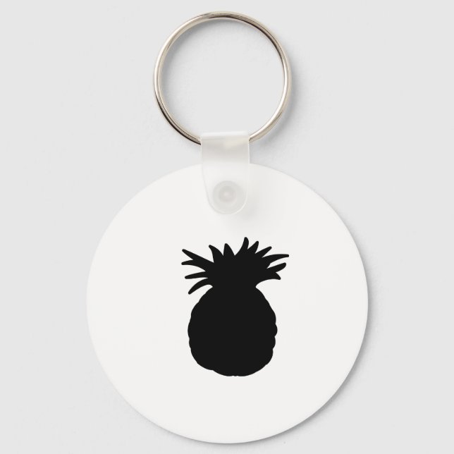 Ananas-Silhouette Schlüsselanhänger (Vorderseite)