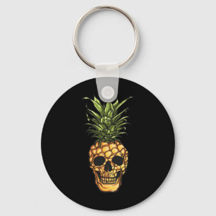 Ananas Skull Hawaii Aloha Strände Hawaiian Goth Schlüsselanhänger