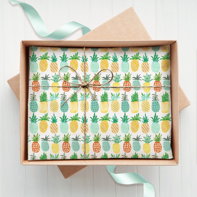 Ananas Sommer-Tropen | Gewebepapier Seidenpapier (Von Creator hochgeladen)