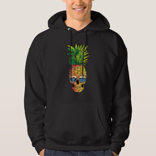 Ananas-Sonnenbrille Aloha Strände Hawaii Hawaii Hoodie (Vorderseite)