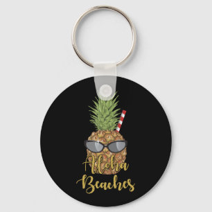 Ananas-Sonnenbrille Aloha Strände Hawaii Hawaii Schlüsselanhänger