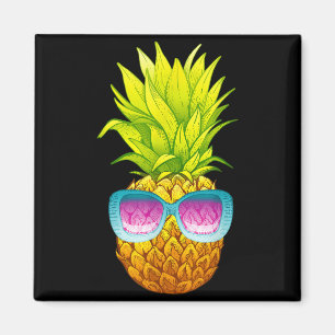 Ananas Sonnenbrille Strand Lustiger Sommer Magnet