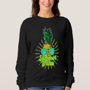 Ananas Sonnenbrille Strände Hawaiian Summer Vibes Sweatshirt