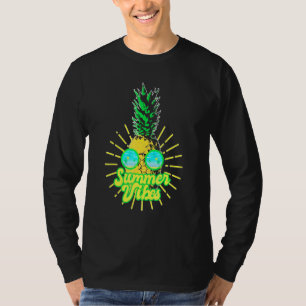 Ananas Sonnenbrille Strände Hawaiian Summer Vibes T-Shirt