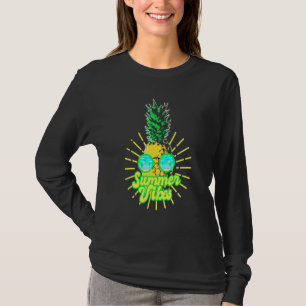 Ananas Sonnenbrille Strände Hawaiian Summer Vibes T-Shirt