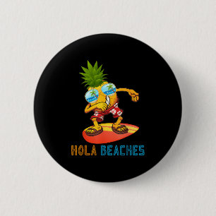 Ananas-Sonnenliegen trinken - Sommer-Hola-Strände Button