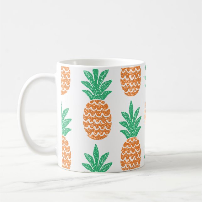 Ananas-Spiel: Fun Pattern Delight. Kaffeetasse (Links)