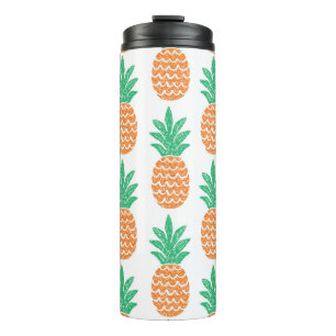 Ananas-Spiel: Fun Pattern Delight. Thermosbecher