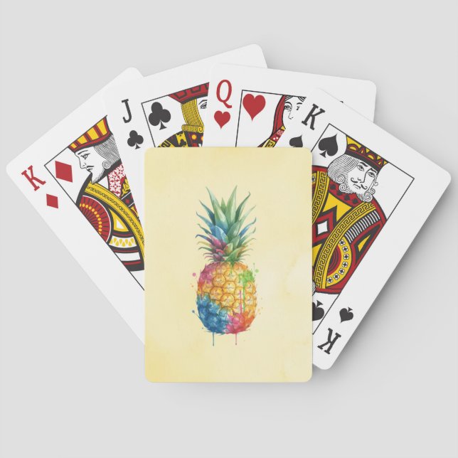 Ananas Spielkarten (Rückseite)