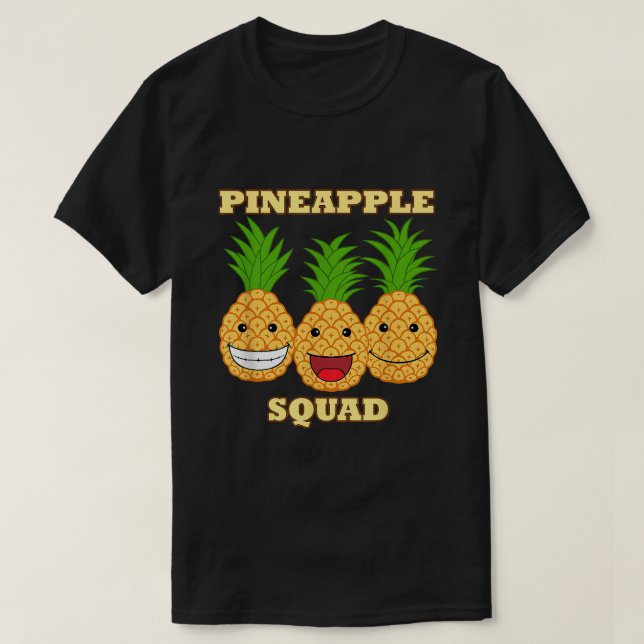 Ananas Squad Exotic Frucht Vitamin gesund T-Shirt (Design vorne)