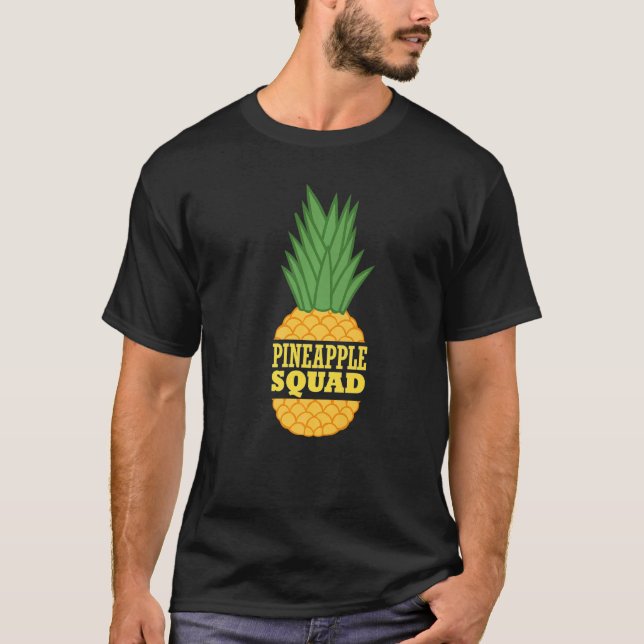 Ananas Squad Tropical Frucht Vitamine Premium T-Shirt (Vorderseite)