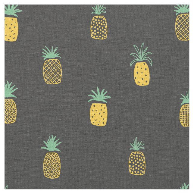 Ananas Stoff (Nahaufnahme)
