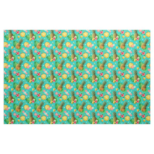 Ananas Stoff (Fat Quarter (45,7 x 55,9 cm))