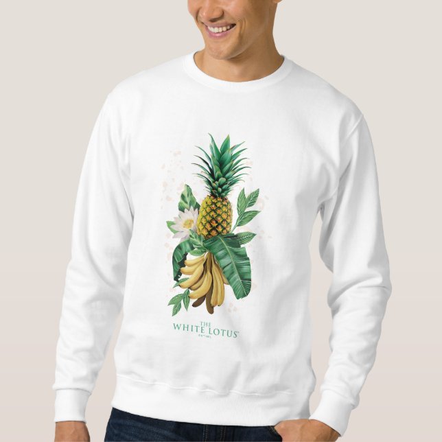 Ananas-Suite im Weißen Lotus Sweatshirt (Vorderseite)