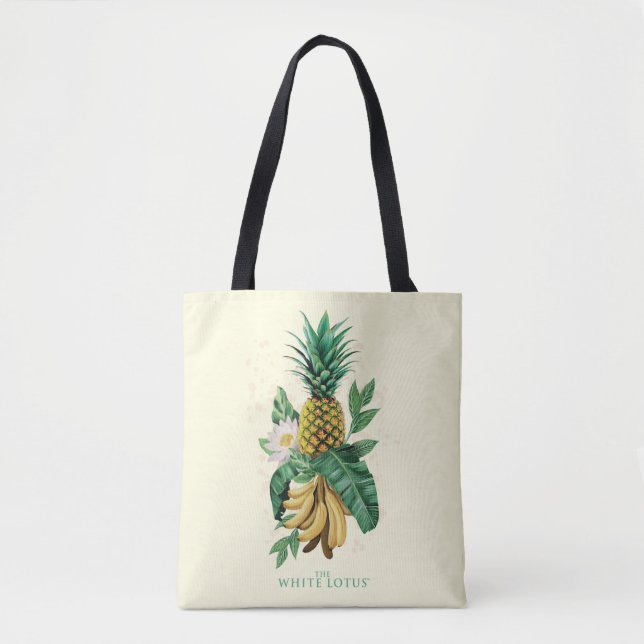 Ananas-Suite im Weißen Lotus Tasche (Vorderseite)