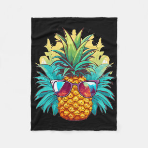 Ananas Sungles Aloha Strände Hawaii Fleecedecke