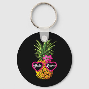 Ananas Sungles Funny Aloha Strände Hawaiian Haw Schlüsselanhänger