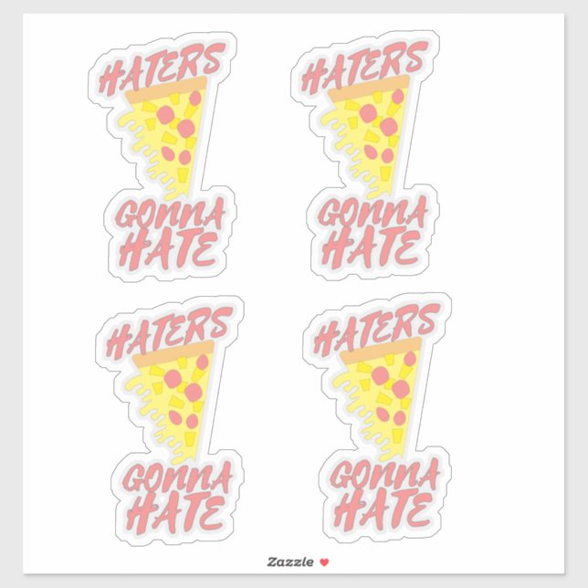 Ananas sur Pizza Snarky Epic Slogan Stickers (Feuille)