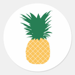 Ananas-Symbol Runder Aufkleber