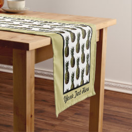 Ananas Table Runner - Optionale Personalisierung Kurzer Tischläufer