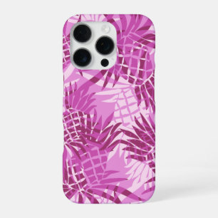 Ananas-Tarnmuster Hawaiian Pink iPhone 16 Pro Hülle