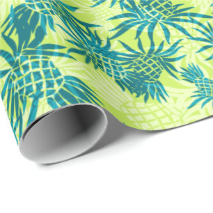 Ananas-Tarnmuster Hawaiian Tropical Geschenkpapier