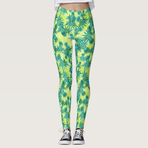 Ananas-Tarnmuster Hawaiian Tropical Leggings